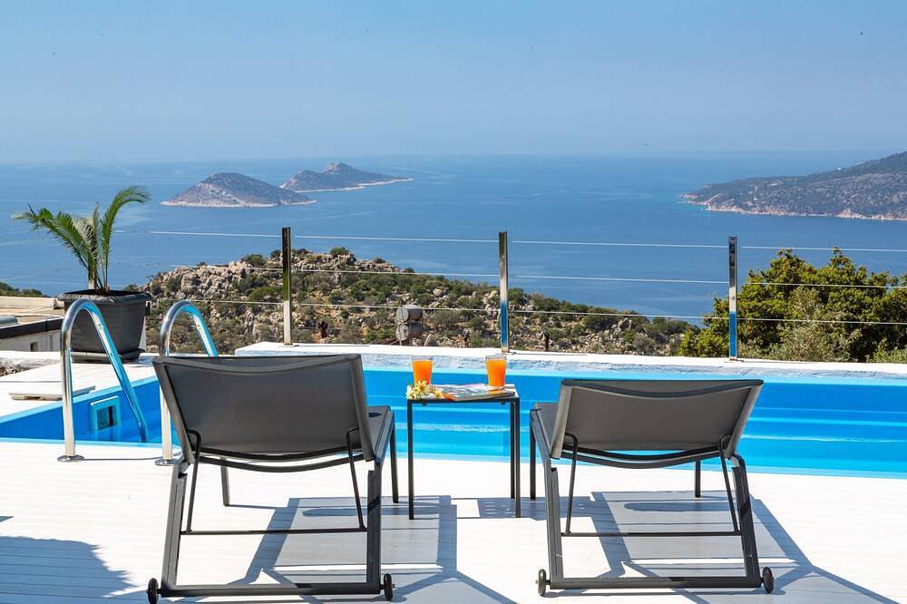 Luxus Kalkan Haus 2 Schlafzimmer - w. Privater Innenpool - Suite La Mer in Kaş, Saklıkent