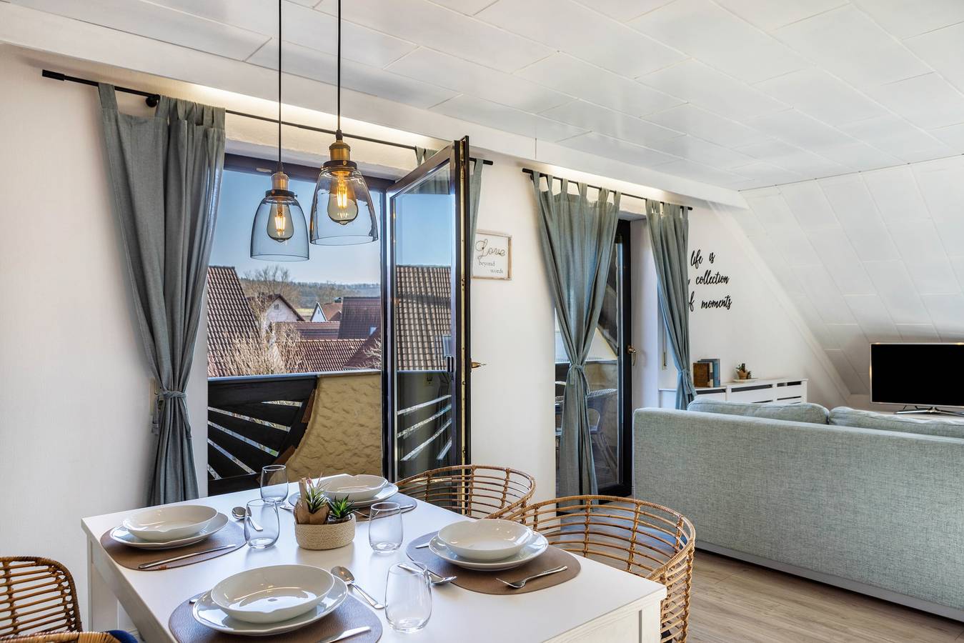 Entire apartment, Apartment 'Ferienwohnung Brehm' with Mountain View, Balcony and Wi-Fi in Bad Staffelstein, Oberes Maintal - Coburger Land