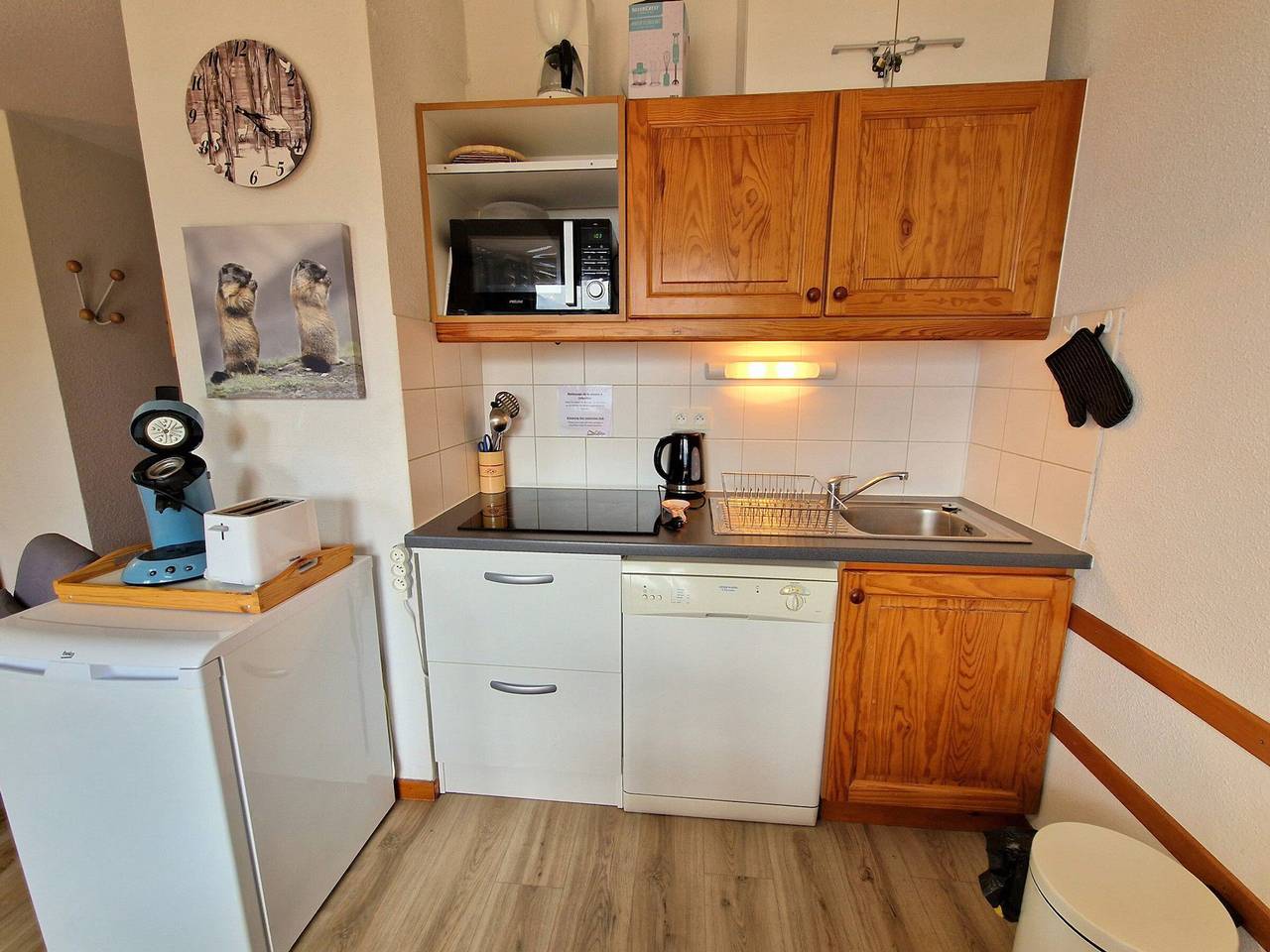 Ganze Wohnung, Gemütliche 3 Zimmer für 6 Pers, Südwest-Balkon, 50m von den Pisten in Valfréjus, Modane