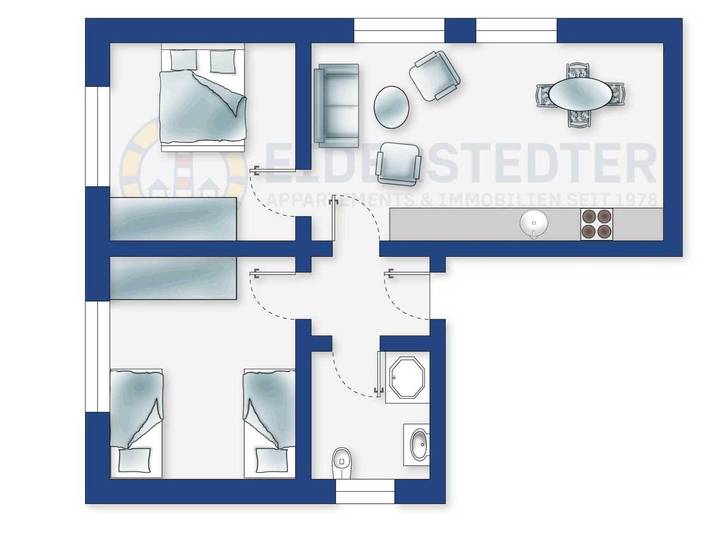 Ganze Ferienwohnung, Wohnung Og links in St. Peter-Bad, St. Peter-Ording