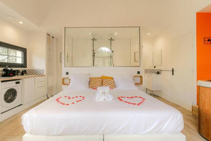 Location de vacances pour 2 personnes, avec jardin ainsi que terrasse et jacuzzi à Dardilly - 3