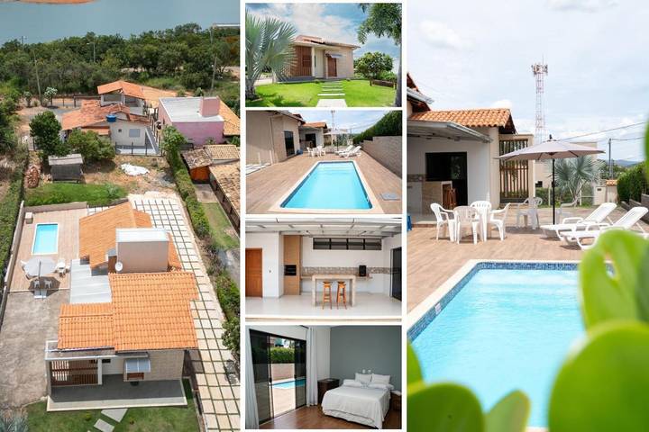 Casas e apartamentos de temporada para 10 pessoas, com jardim e piscina e ainda balcão em Capitólio