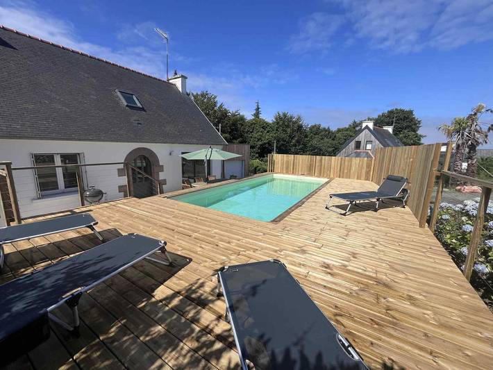 Gîte für 10 Personen, mit Terrasse und Pool sowie Garten, mit Haustier