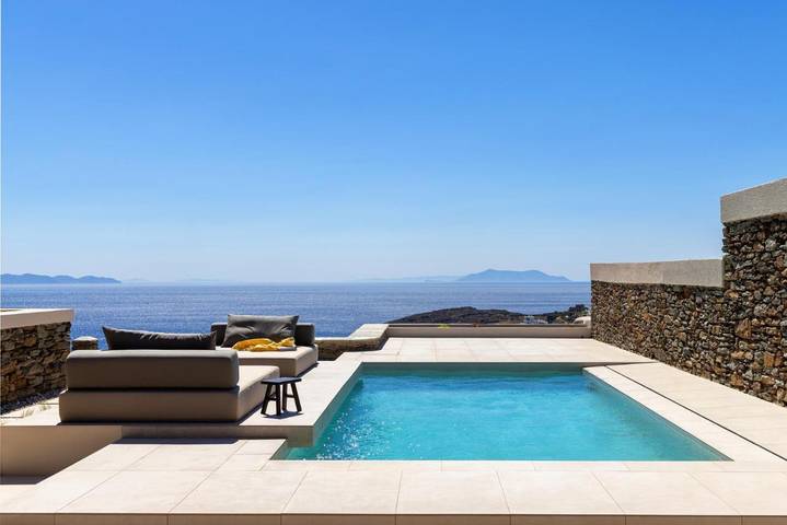 Villa pour 7 personnes, avec terrasse ainsi que vue et piscine