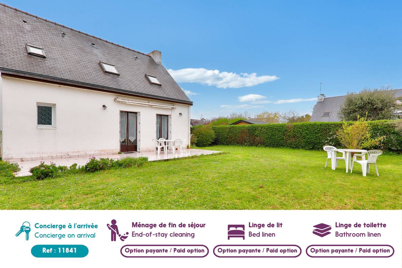 Haus mit Garten für 6 zwischen Golf und Strand in Saint-Gildas-de-Rhuys, Côte des Mégalithes