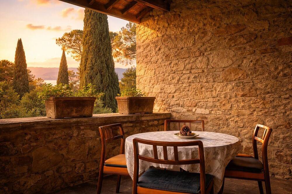 Scappo in Umbria, Villa Maria in Panicale, Lago Trasimeno