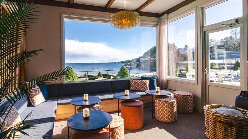 Hotel für 2 Personen, mit Terrasse und Whirlpool sowie Garten und Sauna in Grimstad - 4
