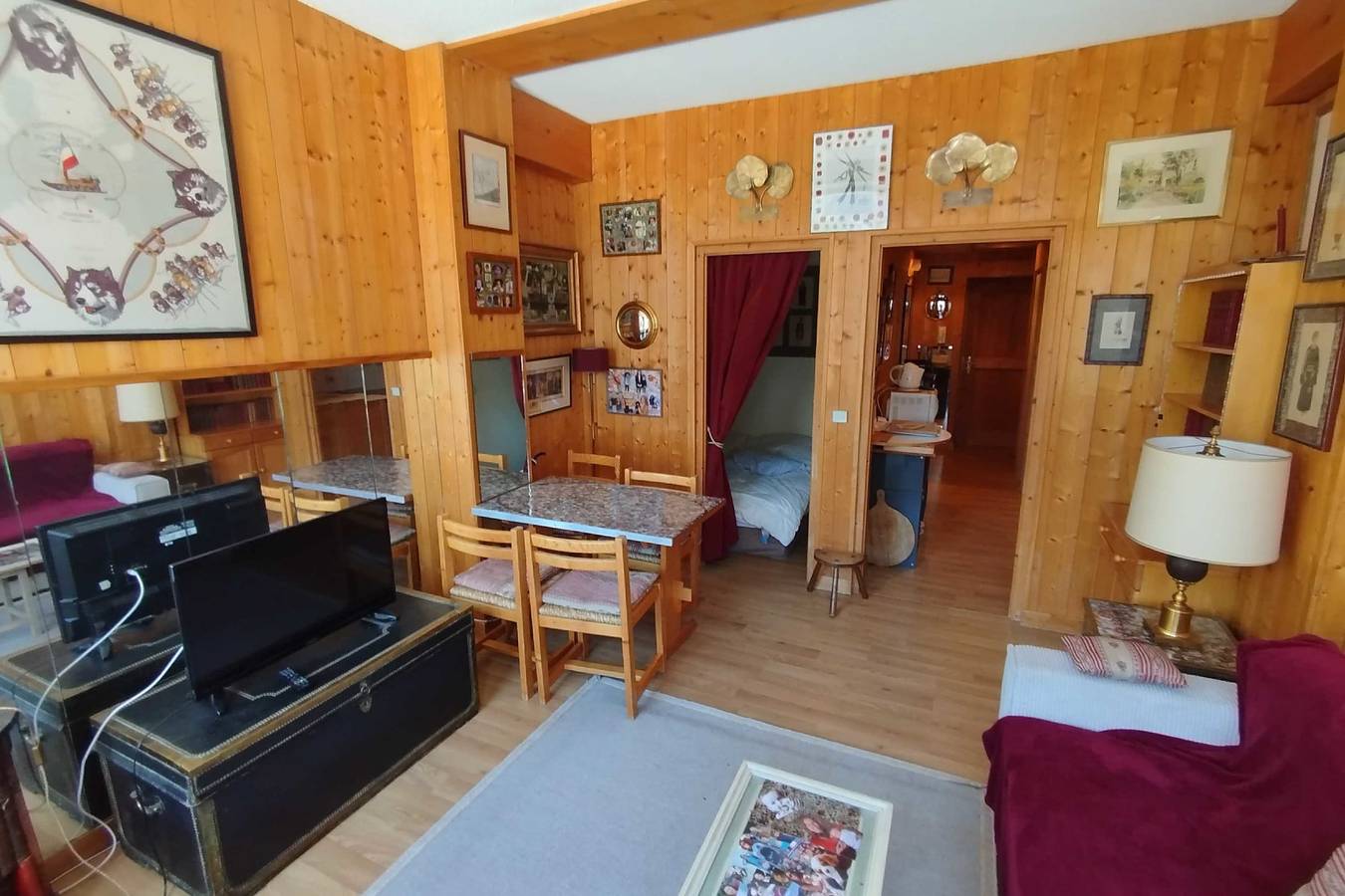 Appartement entier, Studio avec balcon et parking à Megève in Megève, Pays du Mont-Blanc