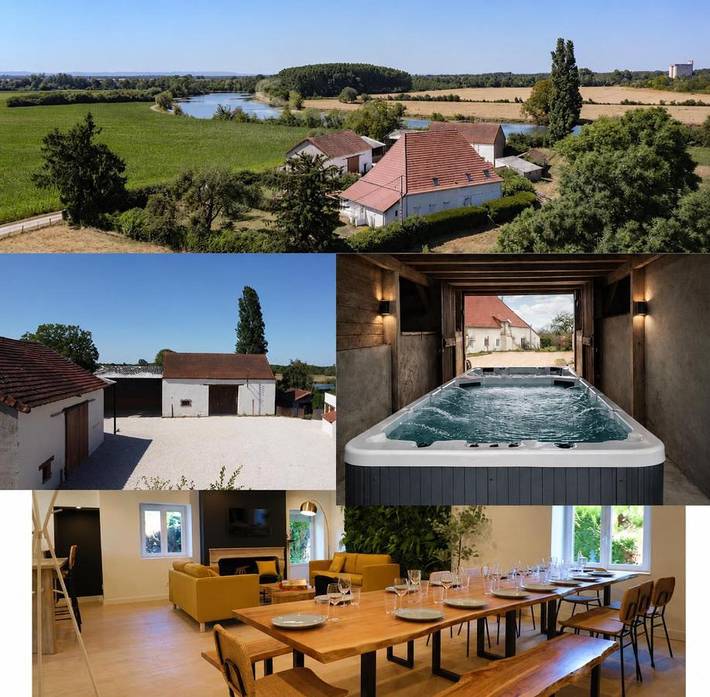 Location de vacances pour 15 personnes, avec Jacuzzi et Terrasse ainsi que Jardin et Piscine dans Pagny-le-Château