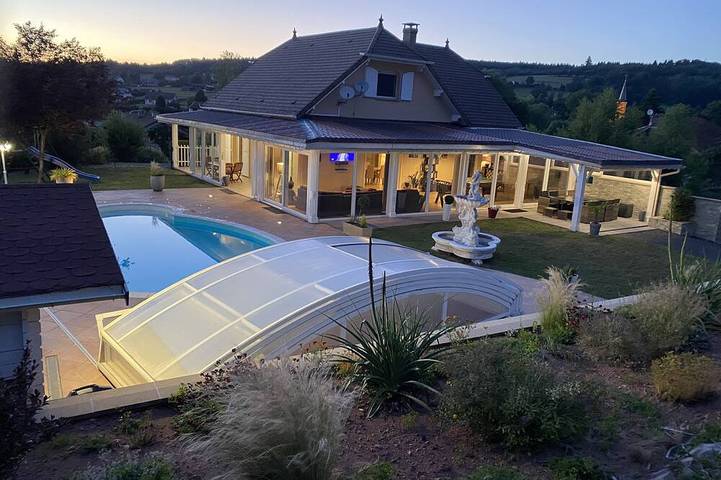 Cottage pour 14 personnes, avec sauna et jardin dans Hurbache