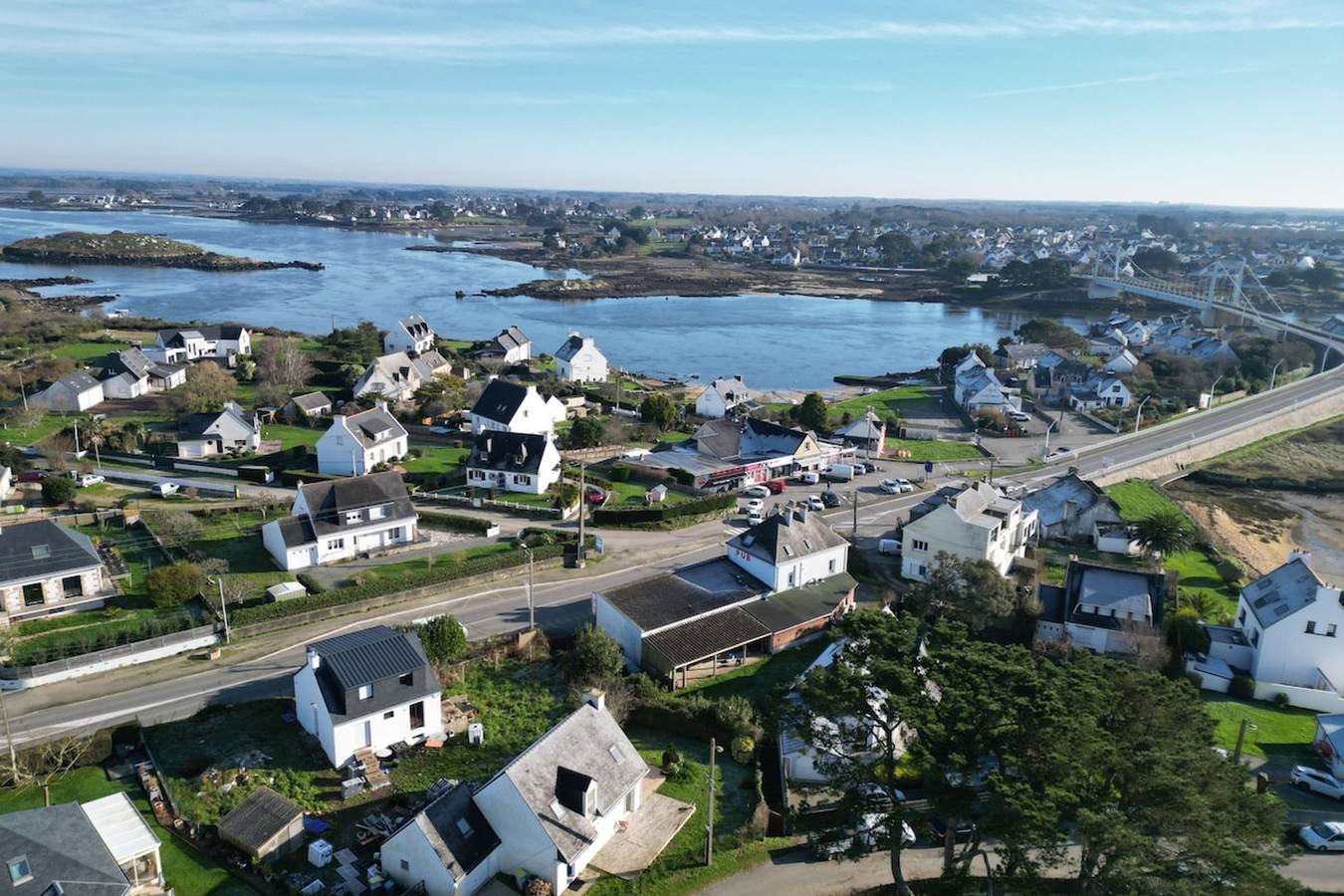 Maison de vacances tout confort - 50m de la Ria in Plouhinec (Morbihan), Côte des Mégalithes