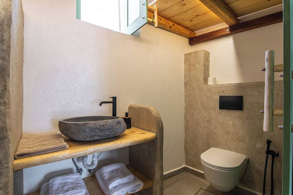 Klima Milos sea front boat house in Klima, Milos