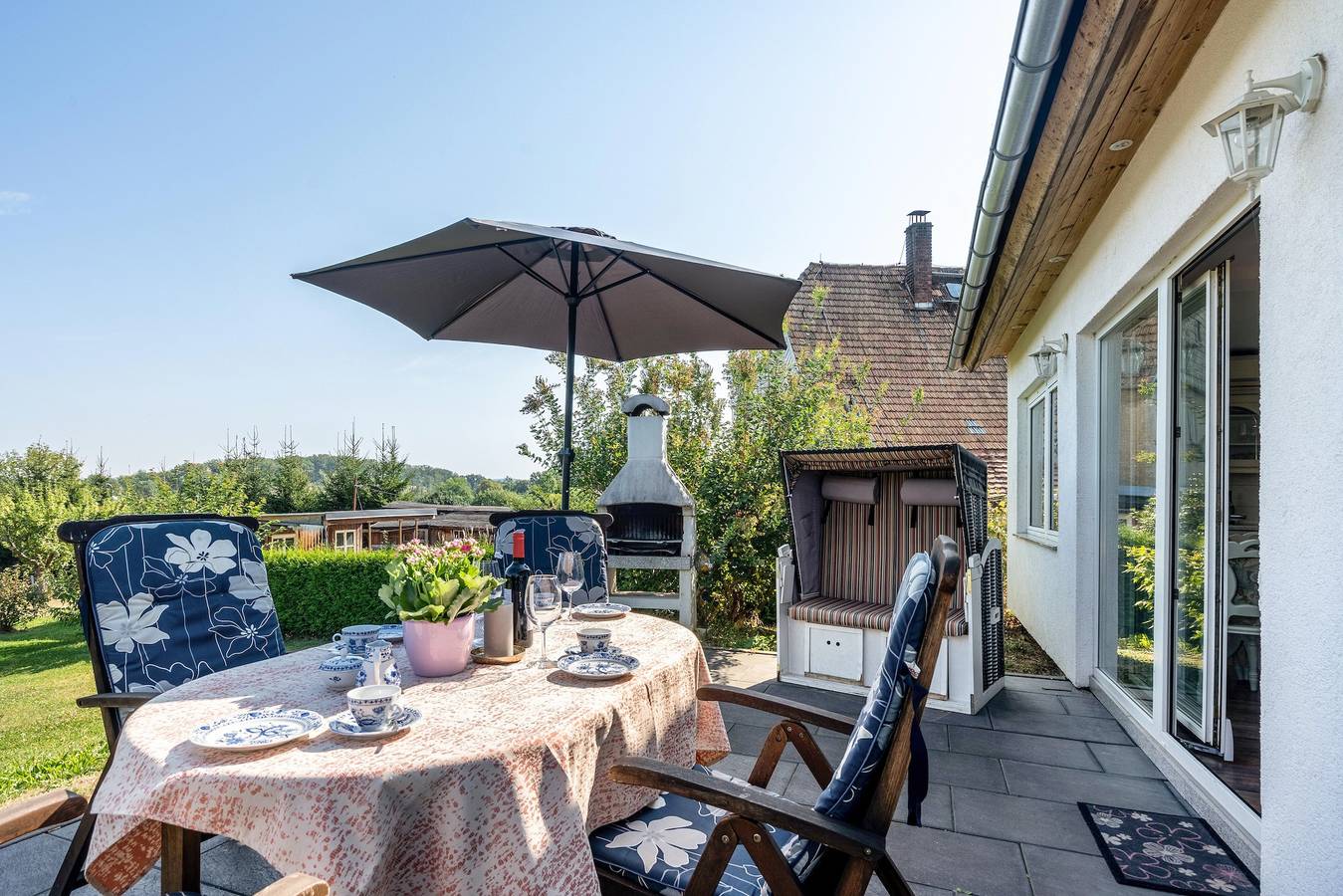 Casa de vacaciones 'Ferienhaus Sonja' con terraza privada, Wi-Fi y aire acondicionado in Niederwiesa, Chemnitz (region)