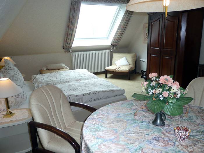 Ferienwohnung für 2 Personen, mit Balkon/Terrasse und Terrasse sowie Garten und Seeblick in der Husumer Bucht - 4