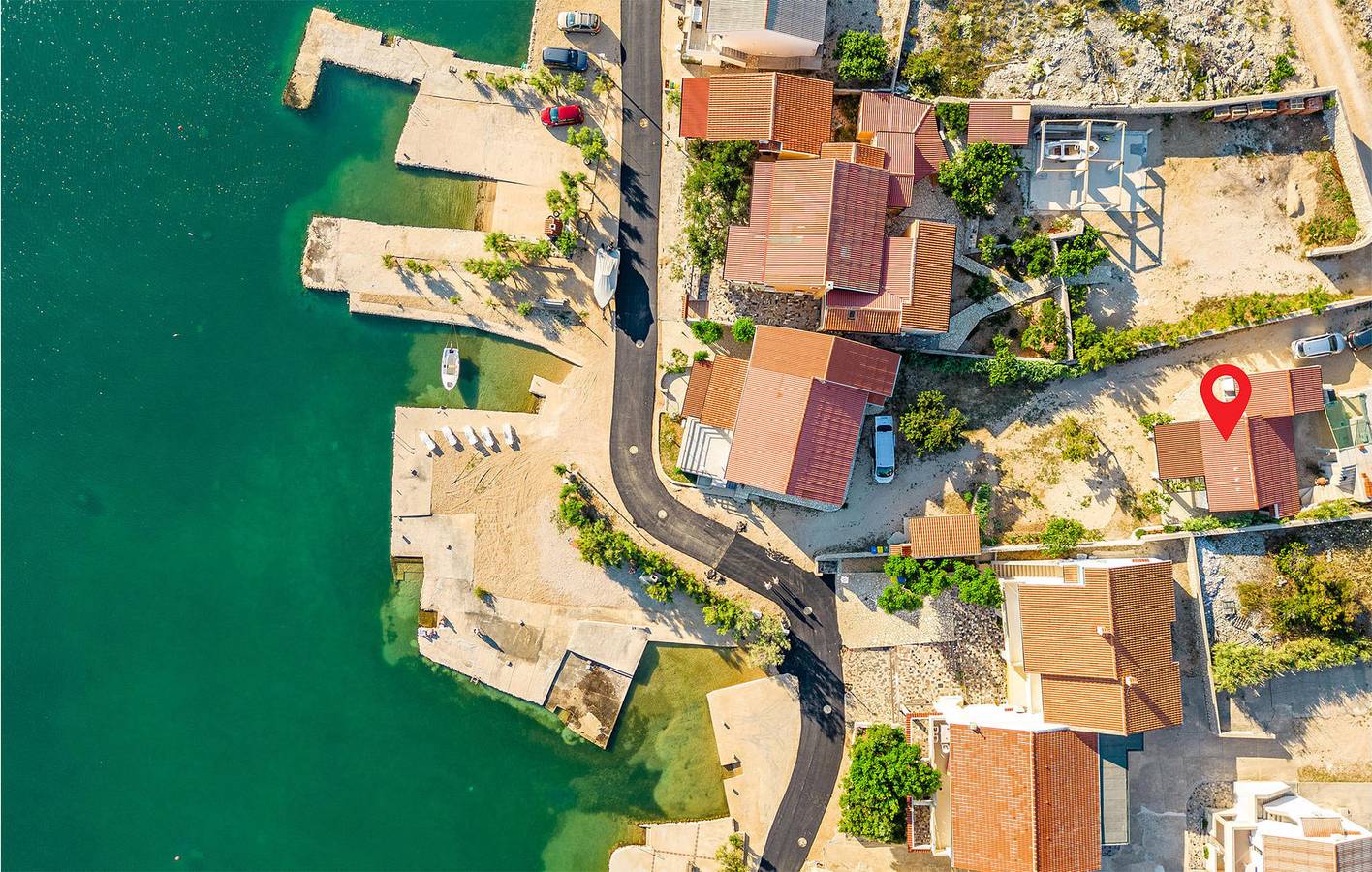 Casa de vacaciones para 6 personas con terraza in Kustići, Pag