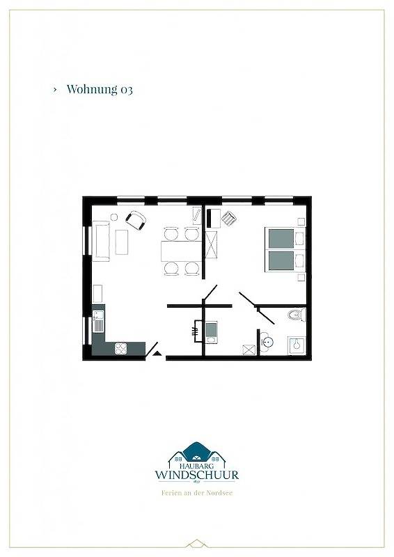 Ganze Ferienwohnung, Appartement 3, Haustier willkommen in Welt, Eiderstedt