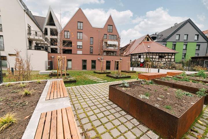 Ferienwohnung für 3 Personen, mit Balkon und Terrasse sowie Garten und Ausblick in Metzingen - 4