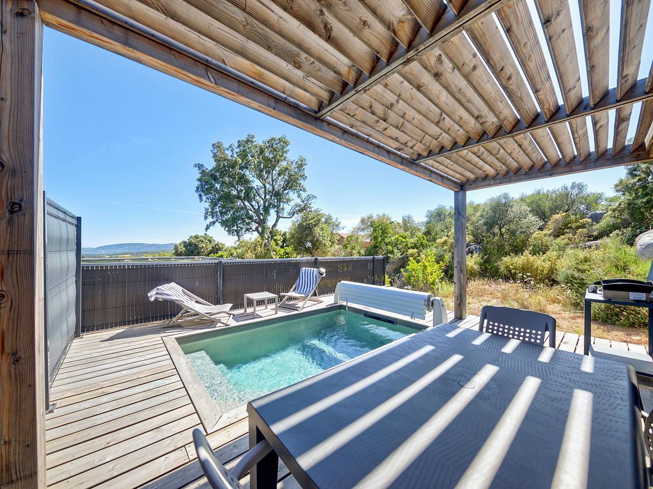 Villa met prive zwembad, Residentie Les Terrasses d'Arsella, Porto-Vecchio in Lecci, Sartène en omgeving