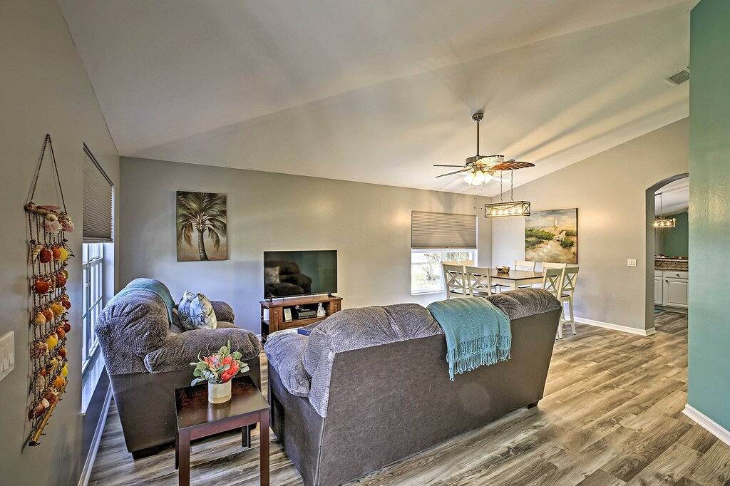 Modern Beach Retreat w/ Pool, Hot Tub, & Patio! in Iona, Southwest Florida