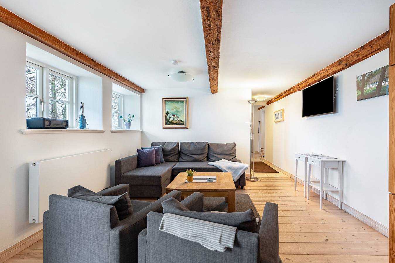 Ganze Wohnung, Ferienwohnung 'Am Halbmond 1' mit Privatterrasse, Gemeinschaftsgarten und Wi-Fi in Hellschen-Heringsand-Unterschaar, Nordseeküste