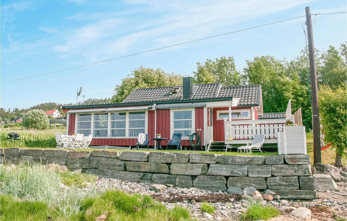 Maison de vacances pour 6 personnes avec jardin in Malvik