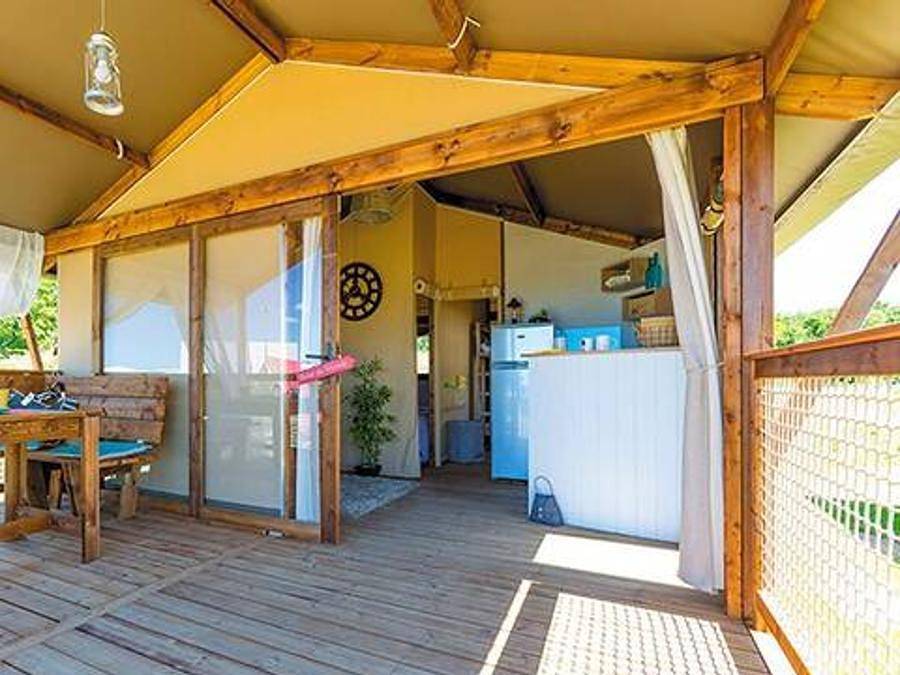 Camping Atlantic Club Montalivet - Safarizelt 5 personen - Lodge-Zelt | 2 Schlafzimmer | Kapazität 4/5 Personen | Ohne Bad in Vendays-Montalivet, Lesparre-Médoc und Umgebung