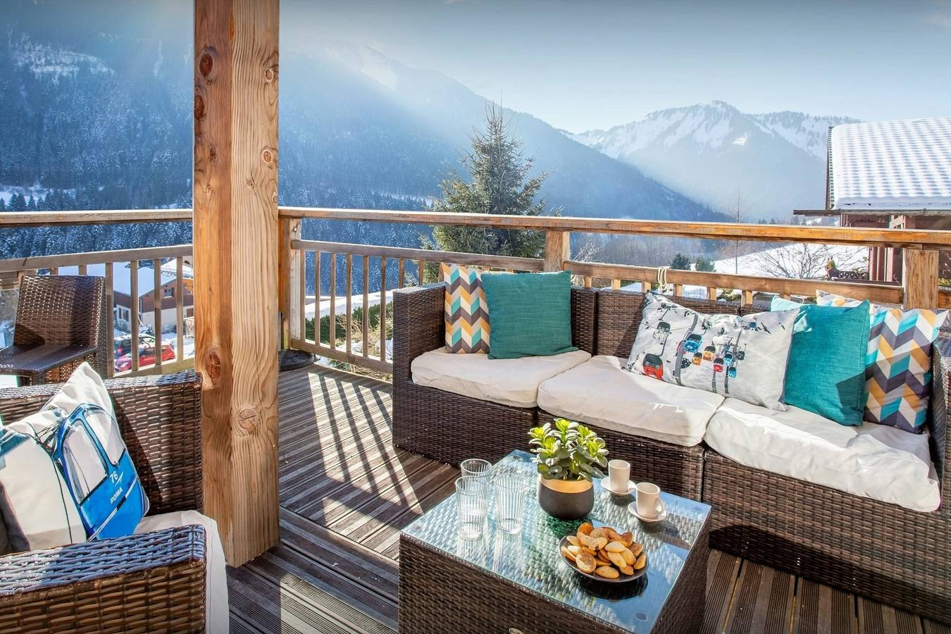 Chalet voor 14 personen met terras in Seytroux, Thonon-les-Bains en omgeving