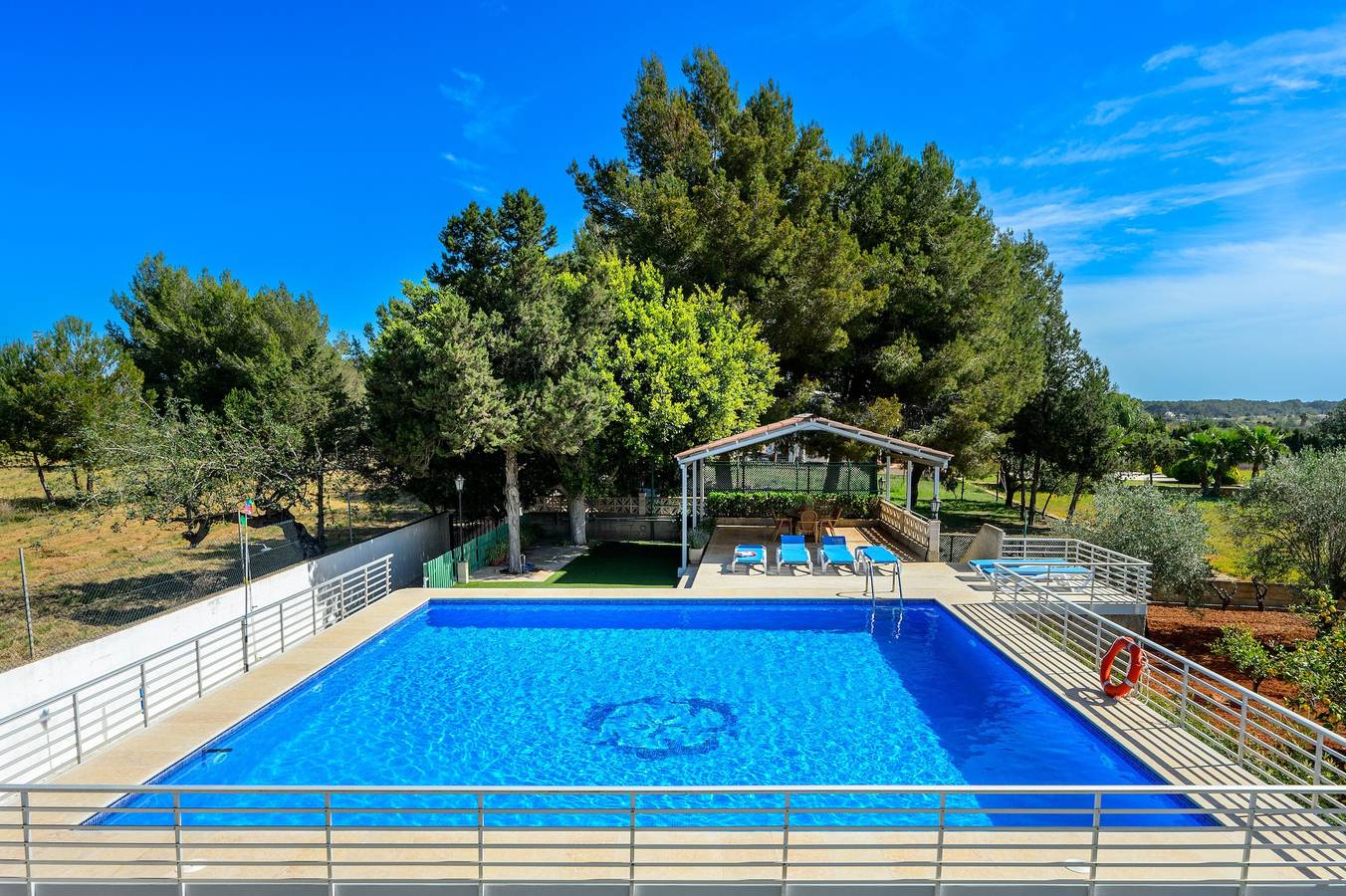Villa "S'hort des Baladres Ibiza" with Sea View, Pool & Wi-Fi in Santa Eulària des Riu, East Ibiza