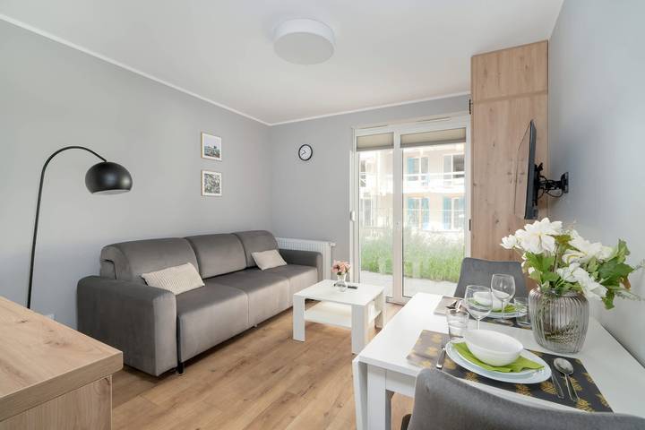 Studio dla 2 osób, z balkon/ taras, zwierzęta dozwolone w Poznań