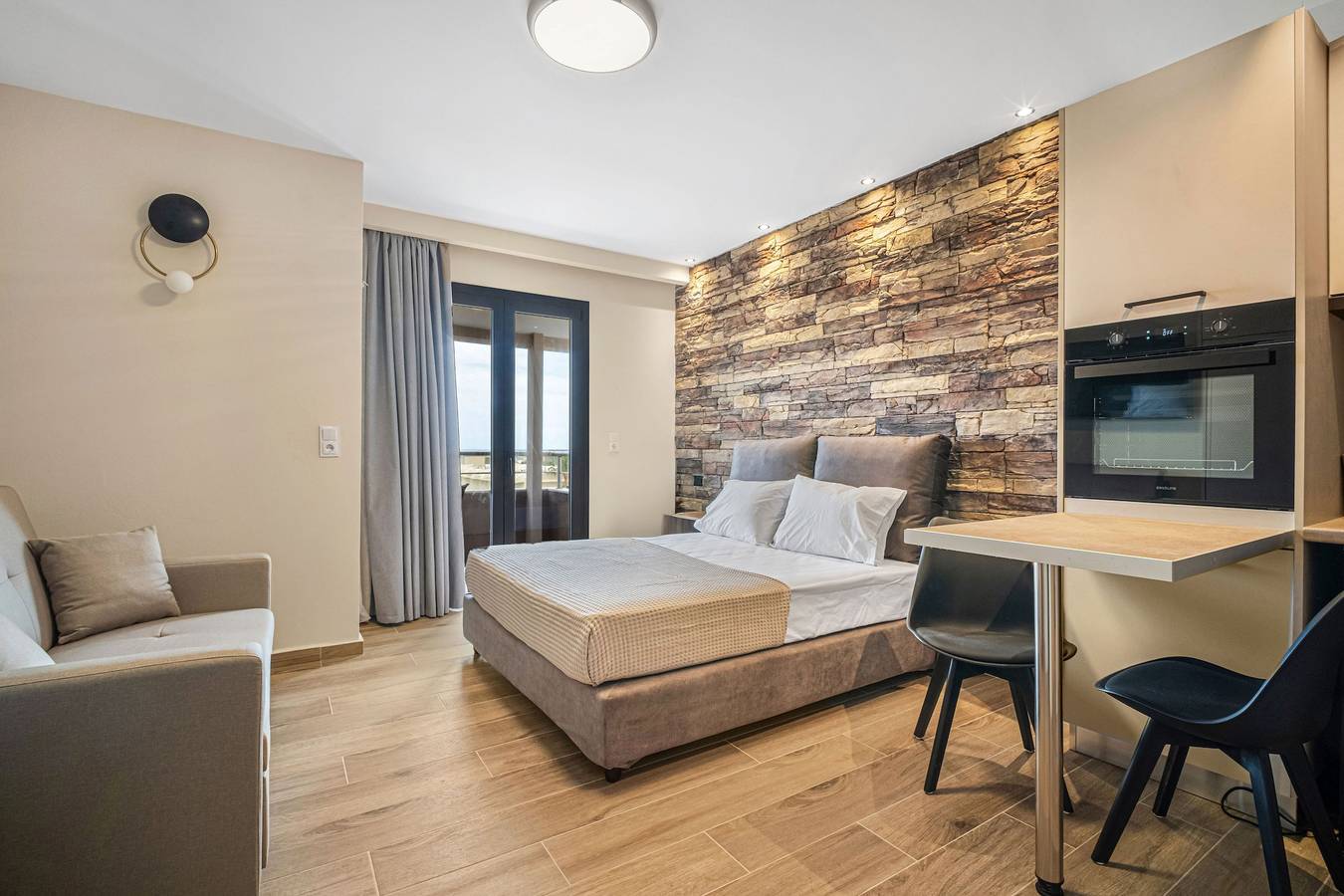 Appartement entier, Appartement de vacances pour 3 personnes avec balcon in Région d'Iraklio-Héraklion