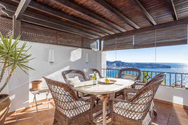 Ferienhaus 'Casa Segerlund' mit Meerblick, Gemeinschaftspool und Wlan in Cerro Gordo, Almuñecar
