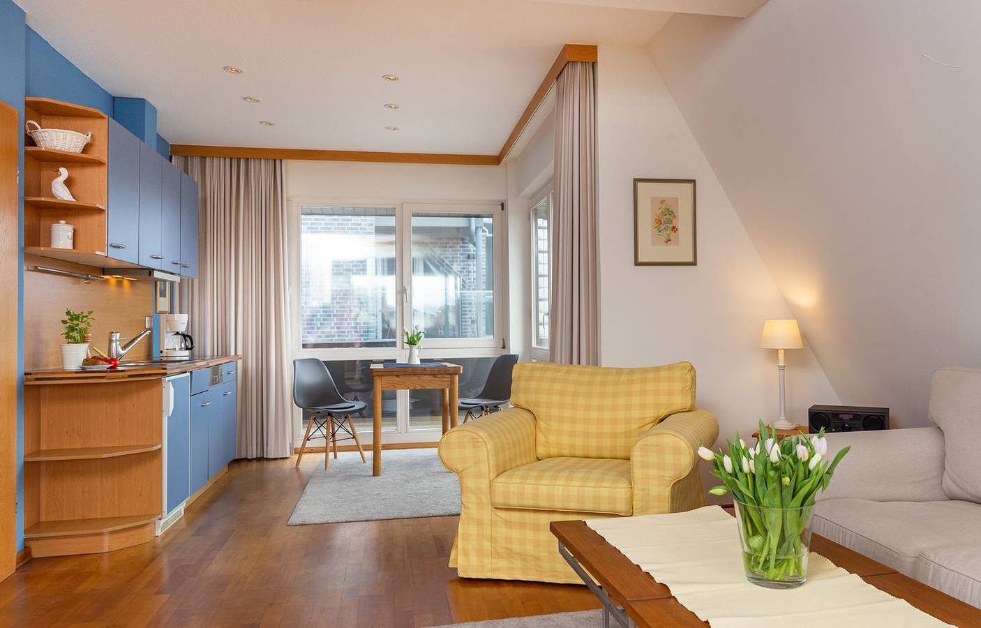 Ganze Wohnung, Jungnamensand : Ferienwohnung in Wittdün am Wattenmeer von Amrum - Meerblick, Hund willkommen in Wittdün, Amrum