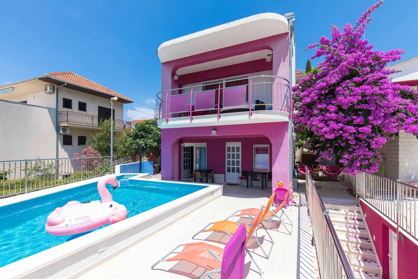 Komfortowy dom z basenem przy plaży Seget Vranjica, Trogir K-9429 in Seget Vranjica, Żupania splicko-dalmatyńska