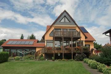 Ferienwohnung für 4 Personen, mit Garten und Pool am Beetzsee