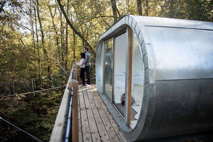 Cabane en bois pour 2 personnes en Dordogne