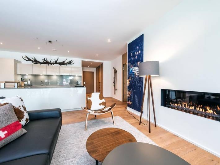 Apartamento entero, AlpenGold Panorama & Spa Apartment for 4 in Flüelapass, Davos