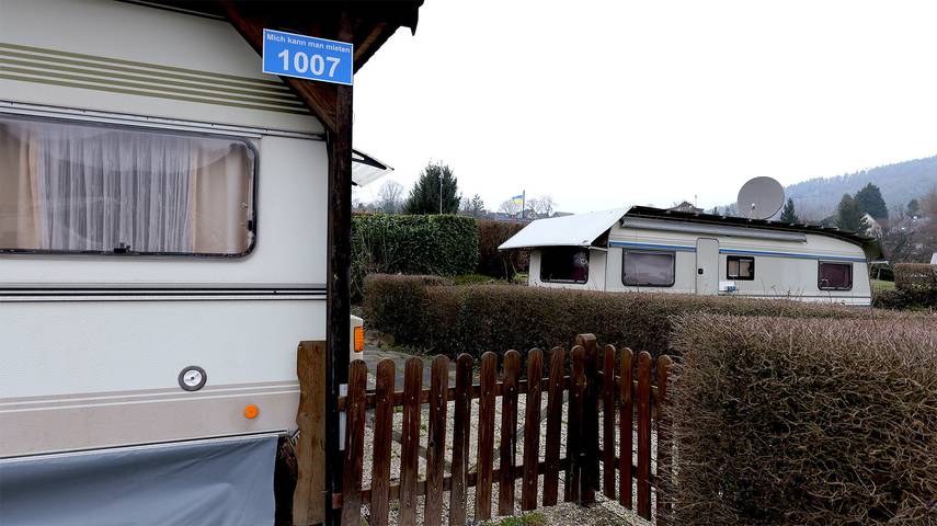 Wohnwagen für 4 Personen, mit Terrasse und Garten sowie Sauna und Ausblick in Nideggen - 2