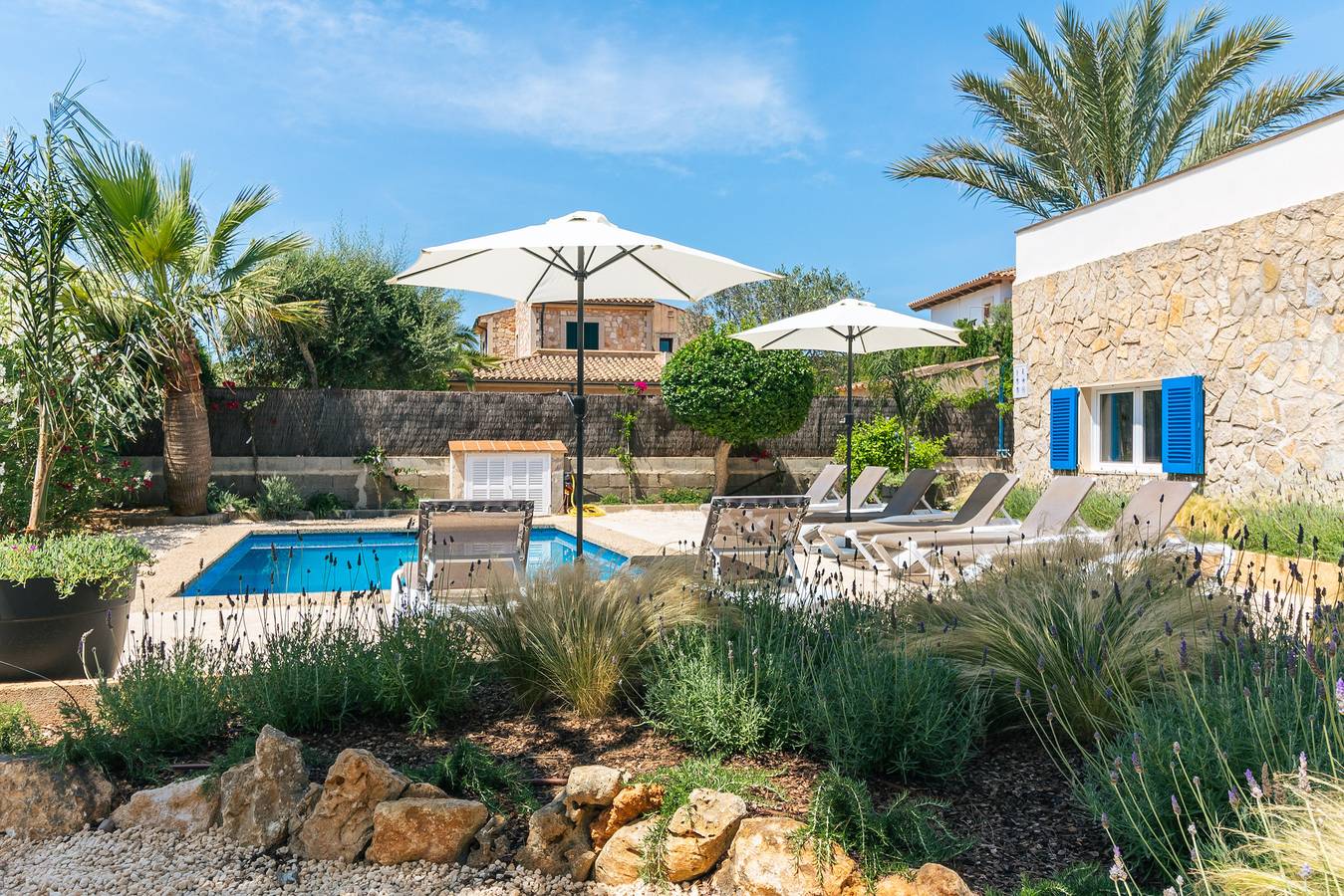 Villa Azul in Cala Llombards, Santanyí
