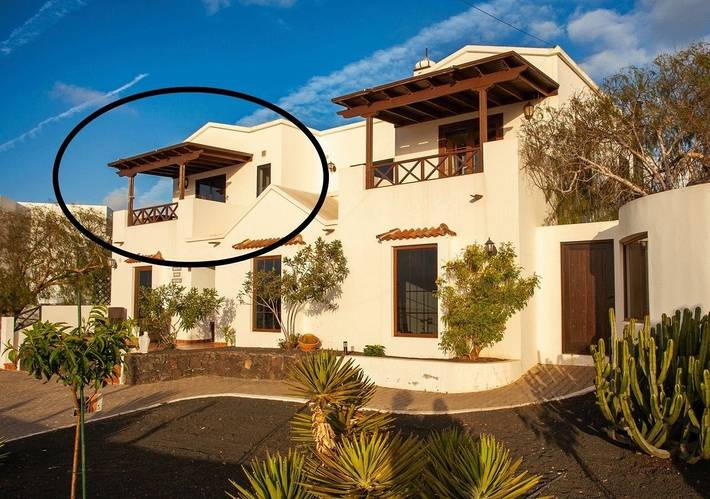 Chalet para 4 personas, con vistas y balcón en Lanzarote