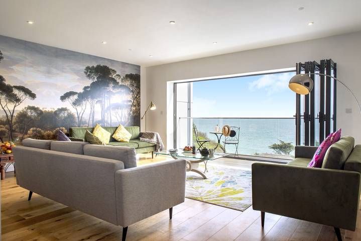 Holiday home for 10 people, with sauna and balcony/terrace, with pets in Cornwall