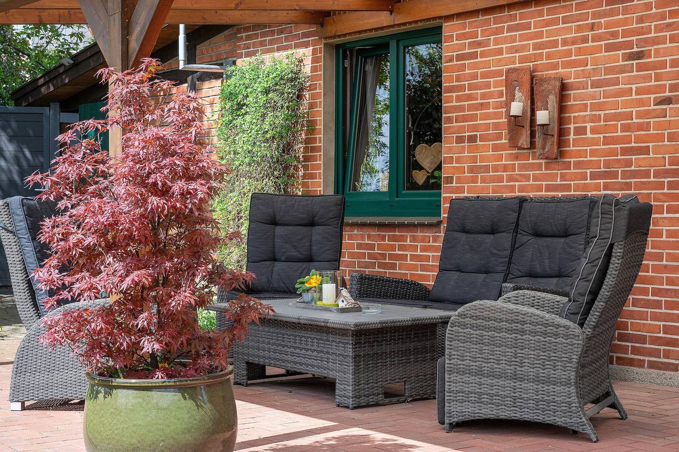 Ferienhaus Thomas mit Sonnen-Terrasse und Garten und Wlan in Colnrade, Naturpark Wildeshauser Geest