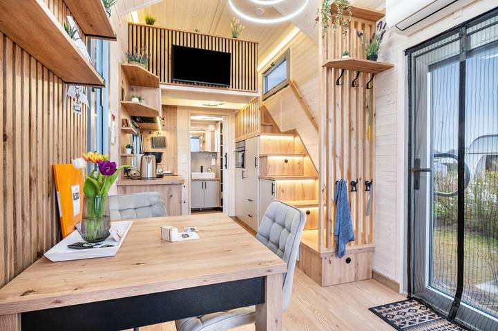 Ganze Ferienwohnung, Tiny Home 'House Ingo John 'Speedy'' mit Meerblick, Wlan und Klimaanlage in Hagen im Bremischen, Südliches Cuxland