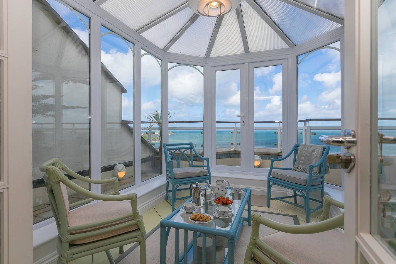 Ganze Wohnung, Ferienwohnung für 4 Personen mit Terrasse in Carbis Bay, Cornwall