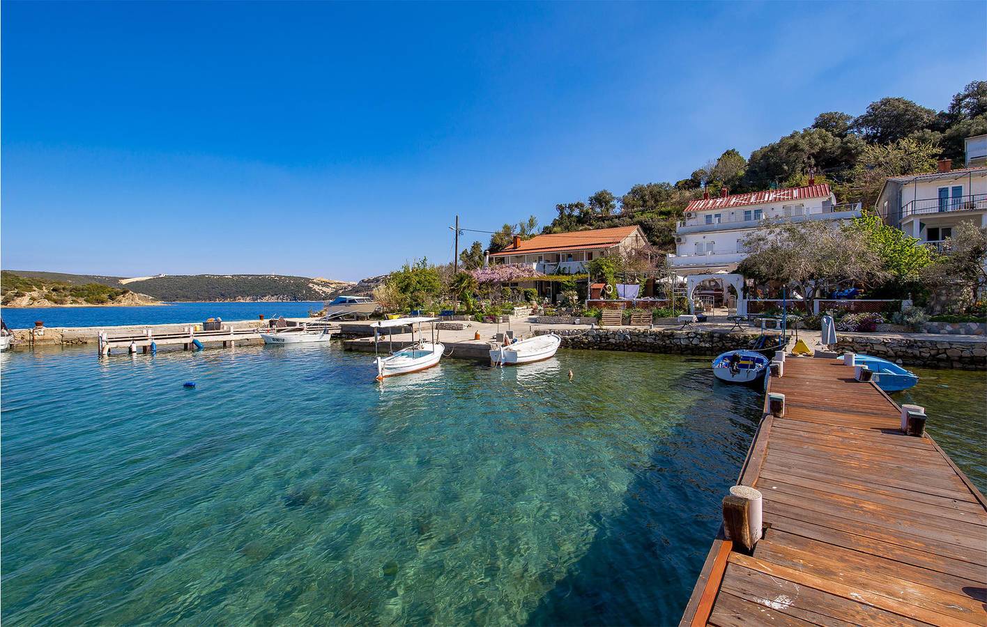 Ganze Ferienwohnung, Ferienwohnung für 2 Personen mit Terrasse in Supetarska Draga, Rab