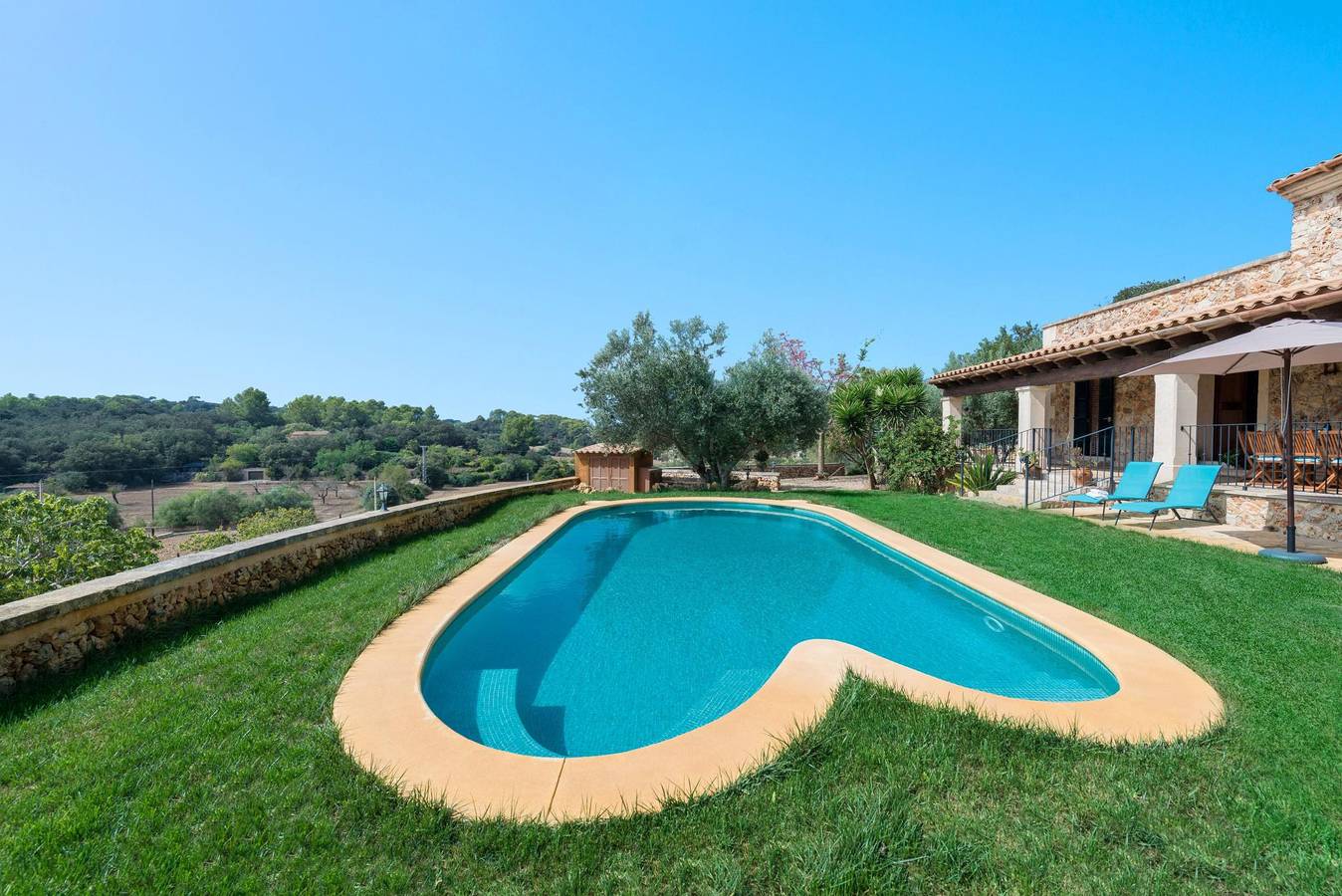 Es Cocons - Ferienhaus mit privaten Pool in Sineu. Wifi gratis in Sineu, Mallorca Inselmitte