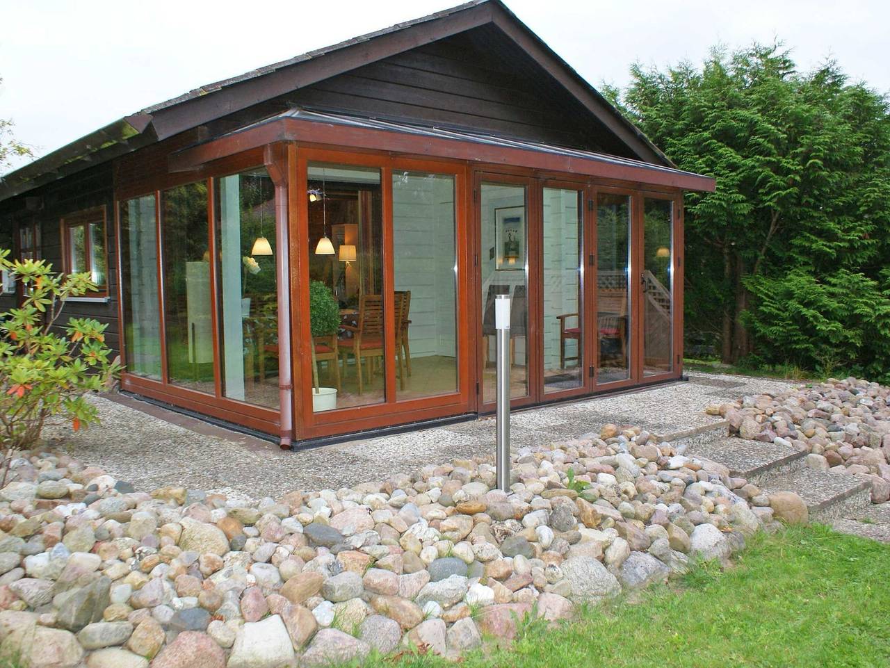 Blockhaus mit grossem Wintergarten und Glasfaser W-Lan in Ostseebad Damp, Damp