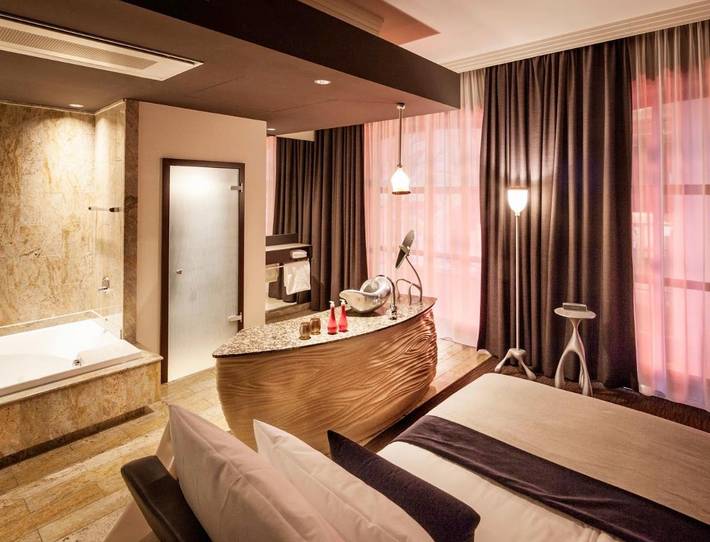 Hotel für 10 Personen, mit Garten und Sauna sowie Terrasse, mit Haustier in Schlagermove - 4