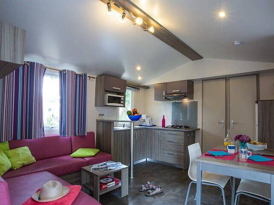 Camping Azu'Rivage - Mobilhome 6 personas - Confort | 2 Dormitorios | 4/6 Pers. | Terraza elevada | Tv in Azur (desambiguación), Côte d’Argent