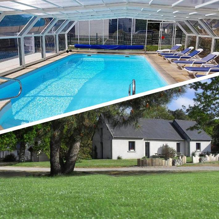 Appart’hôtel pour 2 personnes, avec Terrasse ainsi que Jardin et Piscine à Plévenon