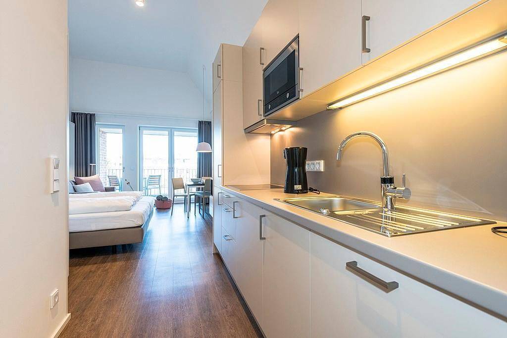 Geheel appartement, Tolles Ferienapartment in Strandnähe mit geschützter Loggia und Sauna im Haus! in Langeoog